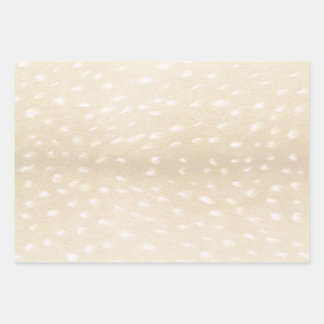 Elegant Light Taupe Spotted Deer Fawn Hide Print Wrapping Paper Sheet