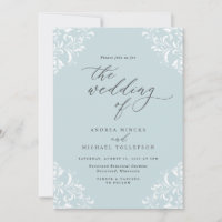 Elegant Light Turquoise Aqua Mint Wedding