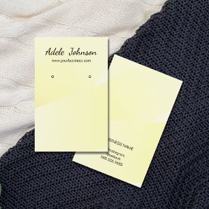 Elegant Light Yellow Geometric Earring Card