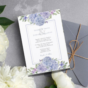 Elegant Lilac & Blue Hydrangeas Floral Bouquets