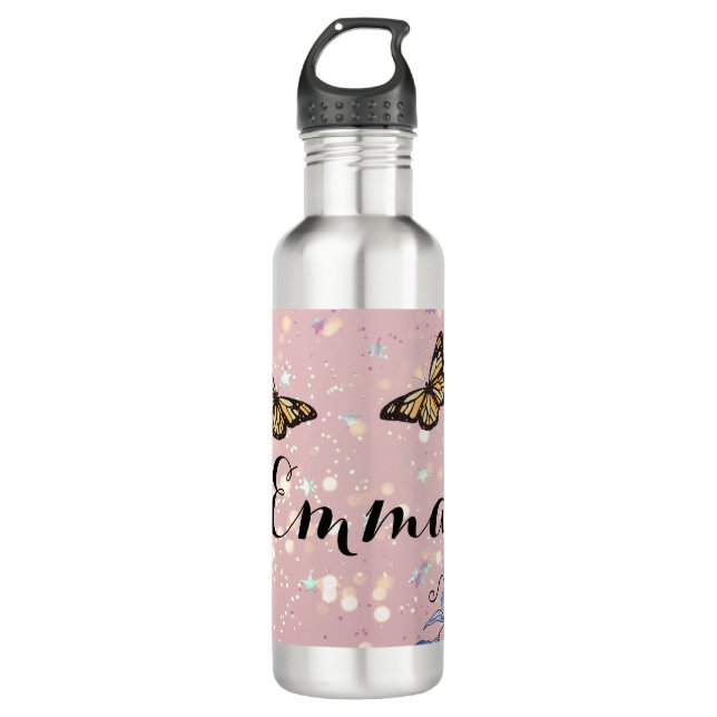 Elegant Lilac Bouquet 710 Ml Water Bottle (Front)