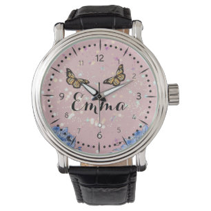 Elegant Lilac Bouquet Watch