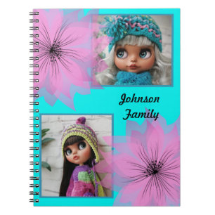 Elegant lilac flower notebook