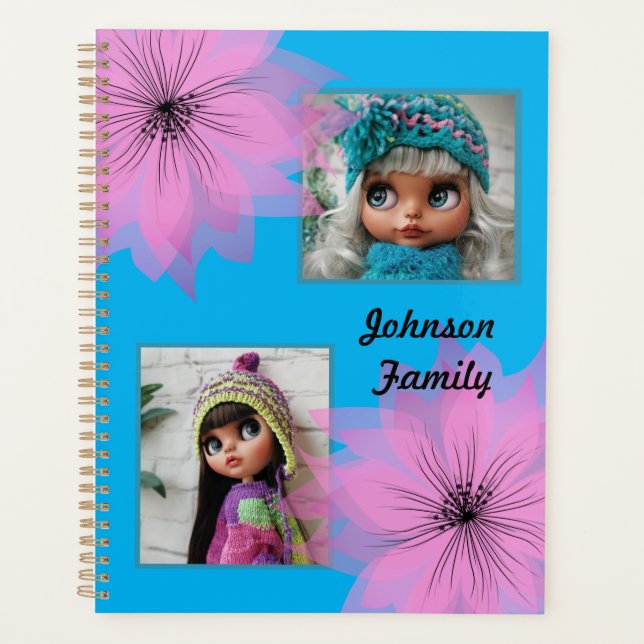 Elegant lilac flower planner (Front)