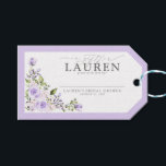 Elegant Lilac Lavender Bridal Shower No Wrap Gift Tags<br><div class="desc">Invite your guests to spoil you on your special day with these stunning Elegant Lilac Lavender Floral Bridal Shower No Wrap Gift Tags! Featuring pretty rose watercolor florals and a pastel lilac lavender colour theme, these tags are sure to give any gift that luxurious touch. Incorporating hand written calligraphy, as...</div>