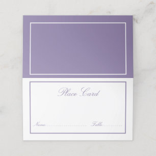 Elegant Lilac Lavender Classic Script Wedding Place Card