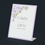 Elegant Lilac Lavender Floral Bridal Shower Gift Pedestal Sign<br><div class="desc">Welcome your guests to the bridal shower with this stunning Elegant Lilac Lavender Floral Bridal Shower Gift Pedestal Sign! Featuring an eye-catching rose watercolor florals design, in a sophisticated lilac and lavender colour scheme, this pedestal sign brilliantly showcases hand written calligraphy and elegant serif typography. This beautiful piece of art...</div>