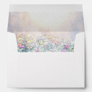 Elegant Lilac Nature Lined Envelope