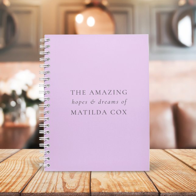 Elegant Lilac Purple Hopes and Dreams Journal (Creator Uploaded)
