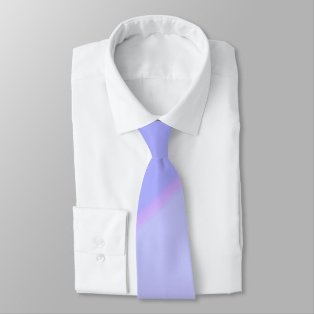 Elegant Lilac Swirl Ombre Pattern Tie (Tied)