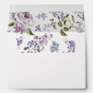 Elegant Lilac Wedding Envelope