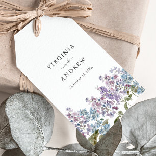 Elegant Lilac Wedding Gift Tags