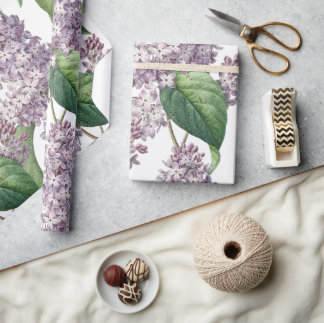 Elegant lilac wrapping paper