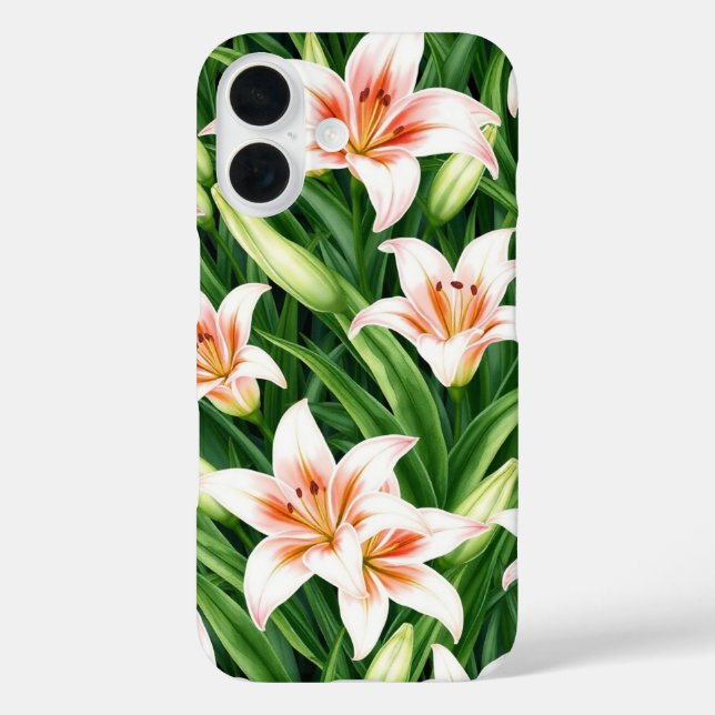 Elegant Lilies Case-Mate iPhone Case (Back)