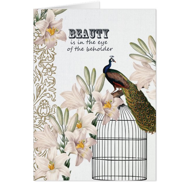 Elegant Lilies Peacock (Front)