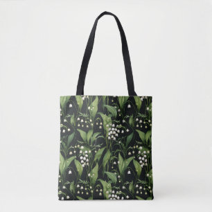 Elegant Lilly of the valley pattern Tote Bag