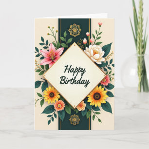 Elegant Lily Birthday Card