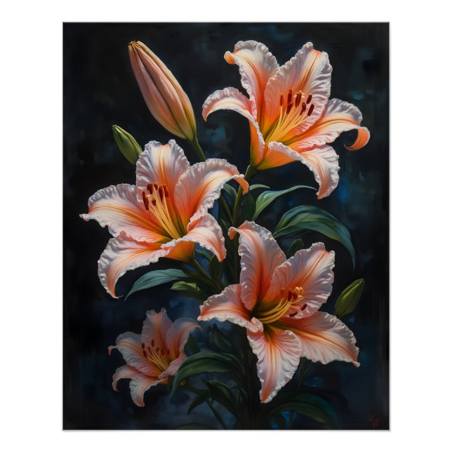 Elegant Lily Flower Art – Premium Prints & Unique  (Front)