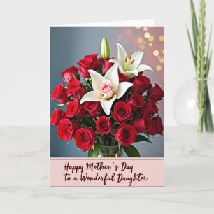 Elegant Lily Mothers Day Card