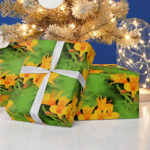 Elegant Lily of the Incas Alstroemerias Wrapping Paper