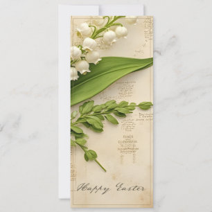 Elegant Lily of the Valley Easter Greeting