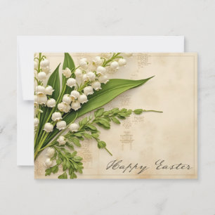 Elegant Lily of the Valley Easter Greeting