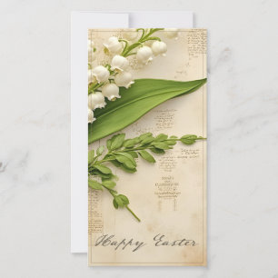 Elegant Lily of the Valley Easter Greeting