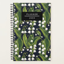 Elegant Lily of the Valley Floral Planner