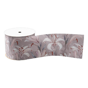 Elegant Lily Ribbon – Floral Gift & Decor Accent Grosgrain Ribbon