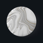 Elegant liquid gold glitter marble pattern 6 cm round badge<br><div class="desc">Elegant liquid gold glitter marble button</div>