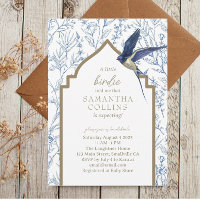 Elegant Little Bird Woodland Meadow Baby Shower