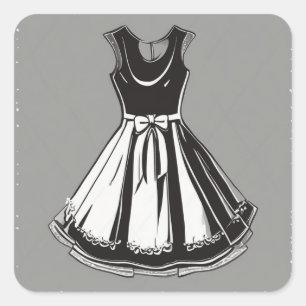 Elegant Little Black Dress Sticker