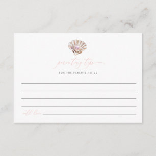 Elegant Little Pearl Under The Sea Parenting Tips Enclosure Card