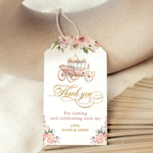 Elegant Little Princess Baby Shower Thank You Gift Tags