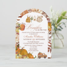 Elegant Little Pumpkin Arch Baby Shower