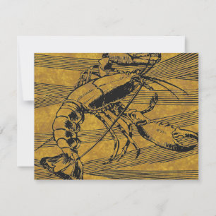 Elegant Lobster Feast Dinner Party Invitation