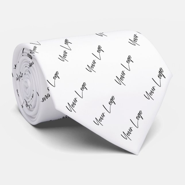 Elegant Logo Branded Tie (Rolled)