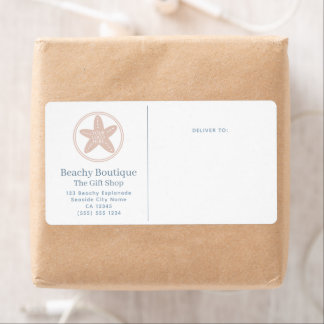 Elegant Logo Coastal Boutique Business Shipping