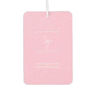 Elegant Logo Pink car Car Air Freshener