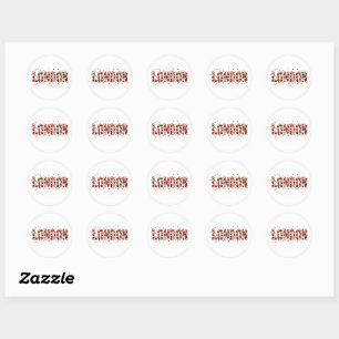 Elegant London Floral Sticker - Vintage Rose