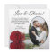 Elegant Long Stemmed Red Rose Oval Photo Wedding