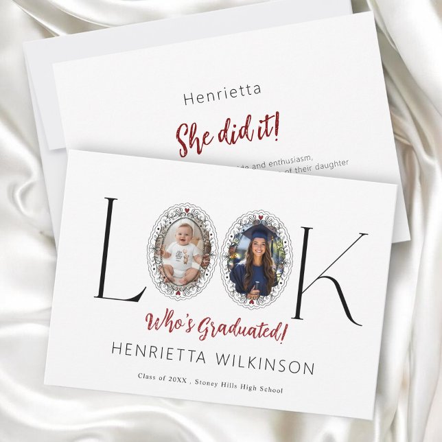 Elegant "Look Who's Graduated!" Photo Graduation  (Creator Uploaded)