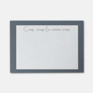 Elegant looking Crap, Crap & More Crap Fun Quote Post-it Notes