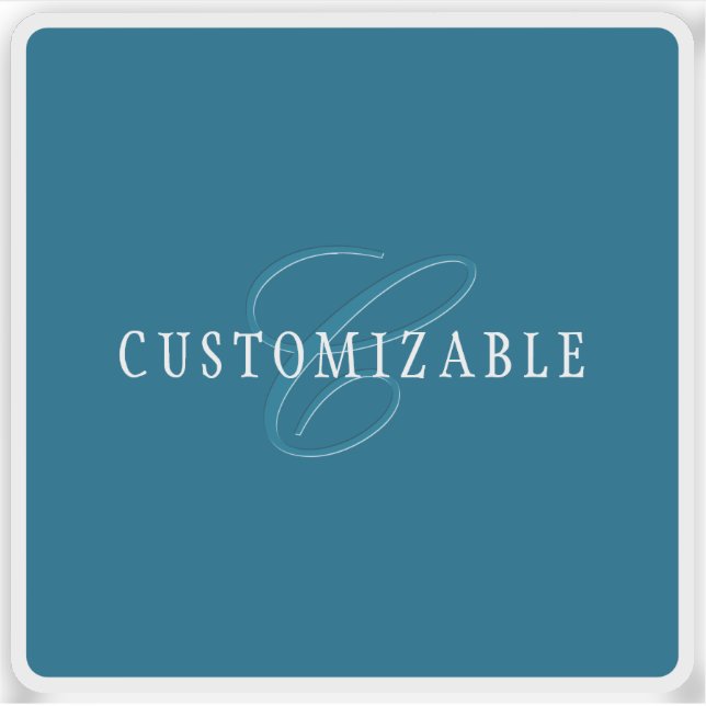 Elegant Looking Monogram | Ocean Blue (Front)