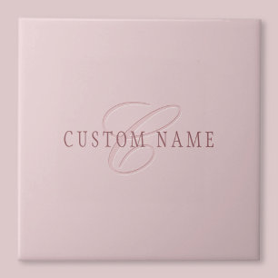 Elegant Looking Monogram Rose Gold Tile
