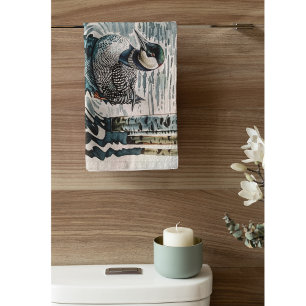 Elegant Loon on the Lake Bath Towel Set