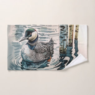 Elegant Loon on the Lake Bath Towel Set