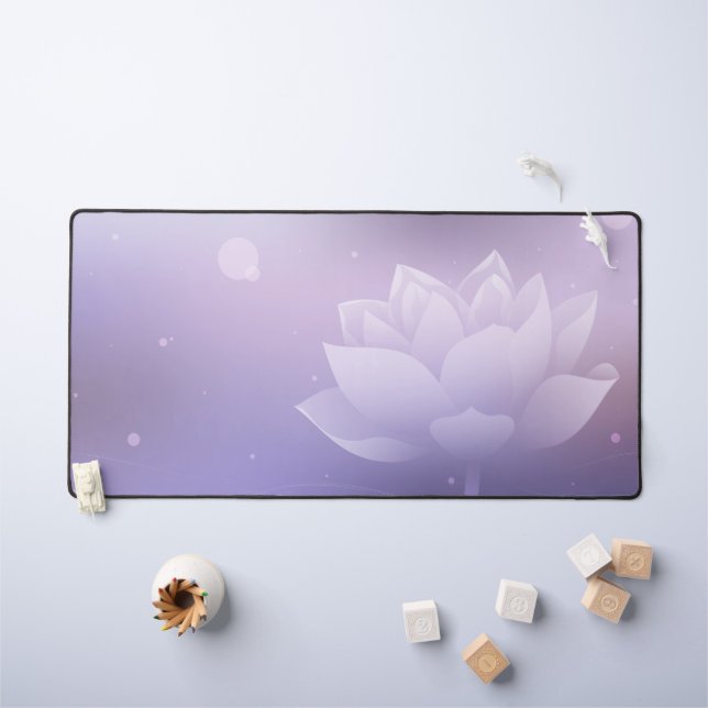 Elegant Lotus Bloom Desk Mat  (Kids Table)