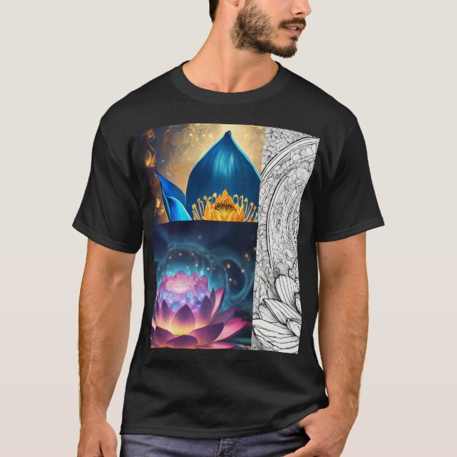 "Elegant Lotus Blossom T-Shirt" T-Shirt (Front)