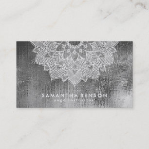 Elegant Lotus Flower Logo Yoga Business Card